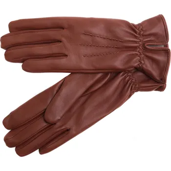 Rukavice Dámské kožené rukavice Špongr TARA tmavší koňak s kašmírovou podšívkou Velikost: 6 1/2"
