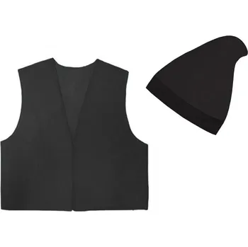 Karnevalový kostým KOSTÝM SKŘÍTEK VESTA ČEPICE ČERNÁ 98-110