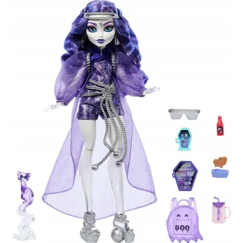 Panenka Mattel Monster High Spectra Vondergeist Panenka monsterka, oblečky, mazlíček a doplňky HPD53