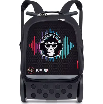 Školní a cestovní batoh na kolečkách Nikidom Roller UP Ozzie (19 l), Černý