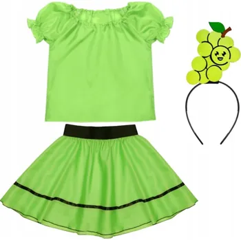 Karnevalový kostým KOSTÝM HROZNOVÉ VÍNO OVOCE OVOCNÝ KOSTÝM 98-110