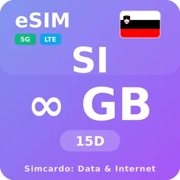 SIM karta Slovinsko Neomezený Mobilní Internet - eSIM 15 dní datová SIM karta (esims_ULP_15D_SG_V2)