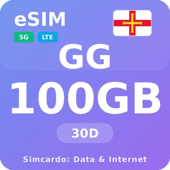 SIM karta Guernsey Mobilní Internet - eSIM 100GB 30 dní datová SIM karta