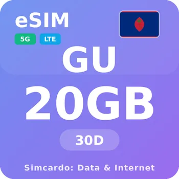 SIM karta Guam Mobilní Internet - eSIM 20GB 30 dní datová SIM karta