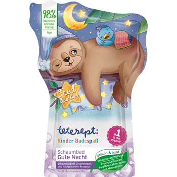 Tělová kosmetika Tetesept Dobrou noc Pěna do koupele s fialovým efektem pro děti 40 ml