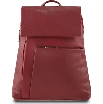 Městský batoh ESTELLE Dámský kožený batoh Mila červený