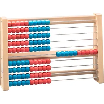 Diamantové malování Dřevěné počítadlo červeno-modré