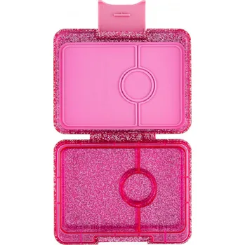 Svačinový box Yumbox Snack nepropustný svačinový box 3 sekce - Pink Glitter