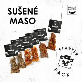 Sušené maso PRAVÁ KLOBÁSA Starter pack - sušené maso 6 x 50 g