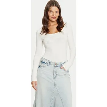 Body Guess Body W5RP00 K68D2 Écru Slim Fit XXL