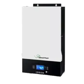 solární měnič Bezpřetokový hybridní kombi měnič a solární regulátor Axpert King 48V 5000W PF1, MPPT regulátor PAR-B (Kombinovaný měnič pro možnost nabíjení akumulátorů z veřejné sítě nebo agregátu. Napětí napětí panelů může být od 0 do 145V, operační rozsah od 60V do)