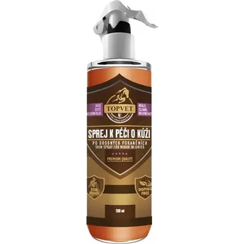 Pro koně Topvet for Horses Sprej k péči o kůži po drobných poraněních, Objem: 500 ml (EXP. 09/2025)