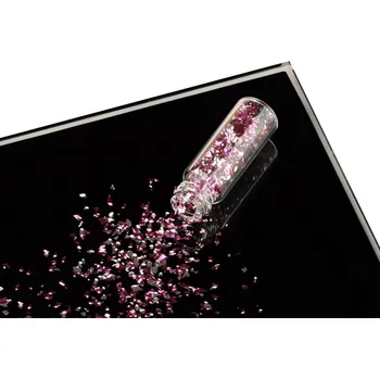 Jedlá dekorace na dort Jedlé STŘÍBRNO - FIALOVÉ - mini FLITRY 0,25g