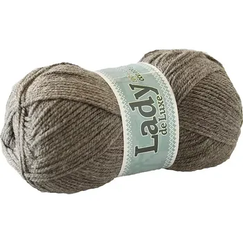 Příze Příze Lady de luxe 914 přírodní hnědá