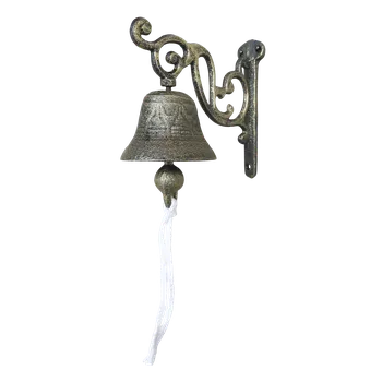 Chic Antique Litinový zvon nástěnný 13,5 x 7,5 x 14 cm
