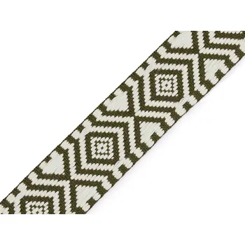 Oboustranný popruh šíře 38 mm Varianta: 2 zelená