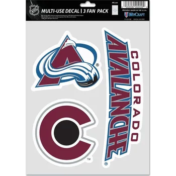 Kšiltovka WinCraft Samolepky Colorado Avalanche WinCraft NHL Multi Use 3 Fan Pack