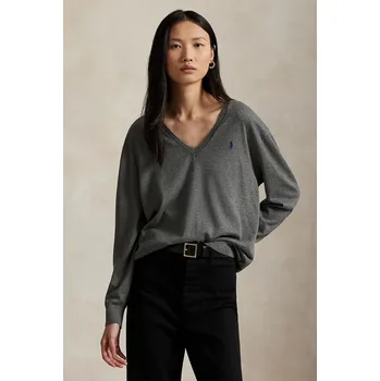 Pánský svetr Bavlněný svetr Polo Ralph Lauren 211972105 šedá 90X, vel. S