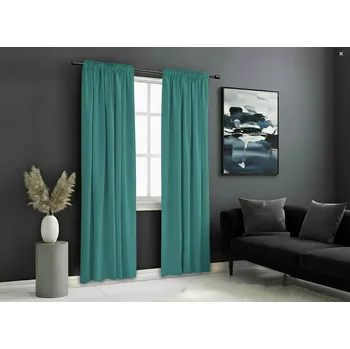 Zatemňovací závěs s řasící páskou "BLACKOUT" VIGO 135x250 cm, tyrkysová, (cena za 1 kus) MyBestHome 370711