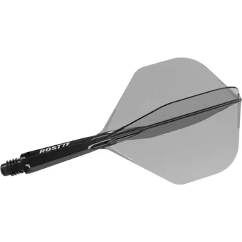 Cuesoul ROST 77 průhledné černé, No2 letky a krátké násadky