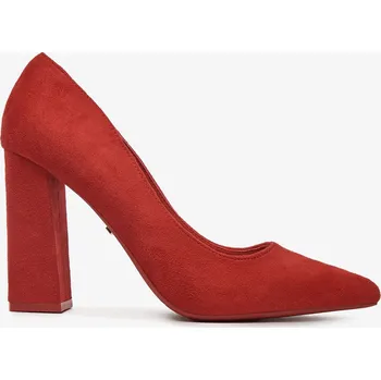 Dámské lodičky Deezee Dámské lodičky na nízkém podpatku červené 37