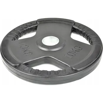 ZÁVAŽÍ KOVOVÁ POGUMOVANÁ TALÍŘOVÁ VÁHA PRO ČINKY NA OSA 10 KG KPL