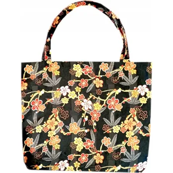 Nákupní taška látková s květinovým vzorem