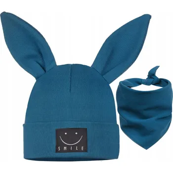 Čepice Dětská souprava velikost 44-48: ČEPICE + ŠÁTEK Majka