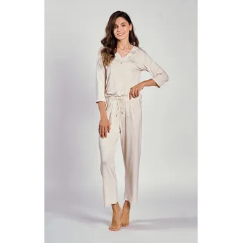 Dámské stahovací prádlo Luxusní dámské pyžamo Haria Beige - Taro, XL i556_64262_441_36