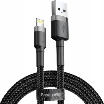 Datový kabel BASEUS SILNÝ USB KABEL - LIGHTNING PRO IPHONE IPAD 1M 2.4A