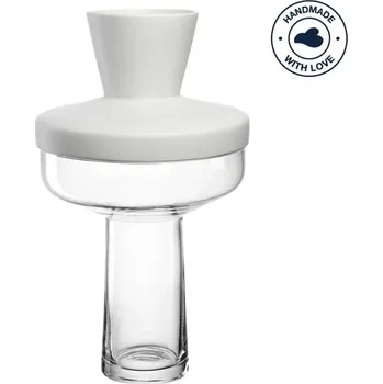 Váza Leonardo Váza RIVA s nástavcem 36 cm – bílá