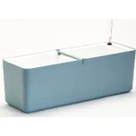 PLASTIA Samozavlažovací truhlík PLASTIA BERBERIS 80 cm šedomodrá + bílá