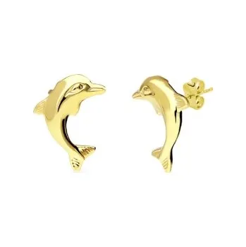 Náušnice Luxur, Peckové náušnice Delphira II ve žlutém zlatě, 585-15-3-3043.0Z00.0.00.000.02