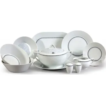 Talíř Thun 1794 LEA jídelní souprava modrá 25 dílná