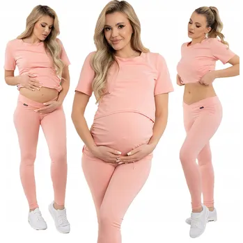 Dámské oblečení Formommy těhotenské legíny dlouhé bavlna oranžové velikost XL