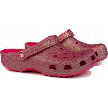 Dámská obuv Crocs Nazouváky Classic Iridescent Glitter Dragon Fruit M5/W7 37-38
