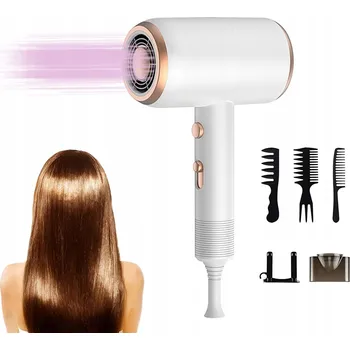 Fén Fén na vlasy s ionizací, výkonný 1200W, se třemi nástavci