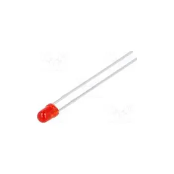 Dioda LED 3mm bipolární červená 2÷4mcd 60° Čelo vypouklé