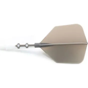 Šipka Cuesoul ROST T19 šedo-bílé, Big Wing letky a střední násadky