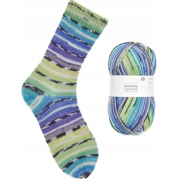 Příze Ponožková příze Rico Design Socks Bamboo Rainbow 4ply 060
