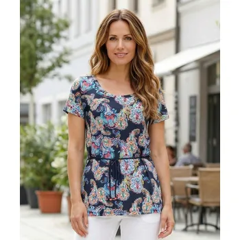 Dámské tričko Dámské triko s krátkým rukávem KIXMI JANELLA MODROZELENÁ L