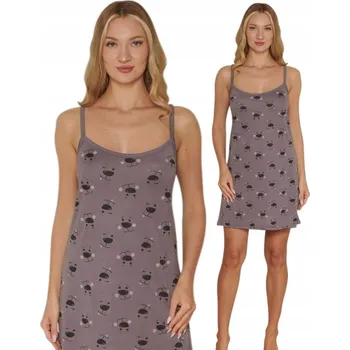 Dámská noční košile Noční košile Morella s ramínky, nad kolena, velikost XXL