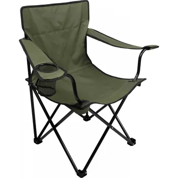 Mikado Skládací Židle s Područkami Zelená