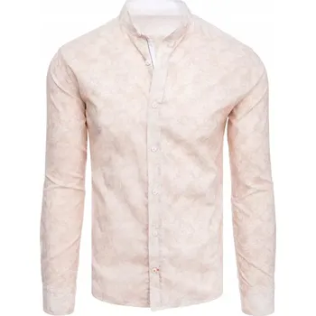 Pánská móda Dstreet pánská košile DX2304 slim střih, dlouhý rukáv, bavlna, velikost XXL