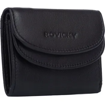 Peněženka Rovicky dámská peněženka z pravé kůže černá