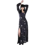šaty dámské KILLSTAR - Dusk's Garden - Black/Purple - M