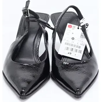 Dámské polobotky Dámské černé boty na podpatku