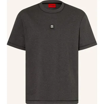 Pánské tričko Hugo Pánské Tričko Dilanso, tmavě šedá / stříbrná / černá, S