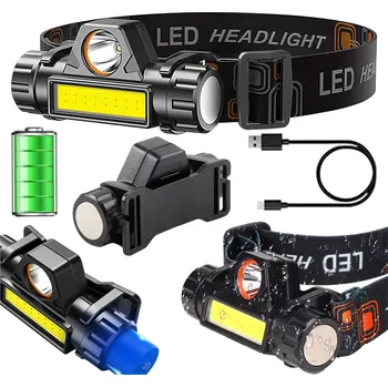 Čelovka Real Home Čelovka 4v1 čelovka Led reflektor s magnetem a dobíjecí baterií