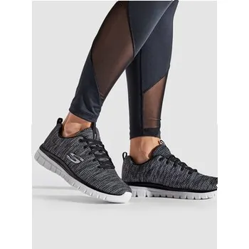 Dámské tenisky Skechers Sneakersy Twisted Fortune 12614/BKW Šedá 38